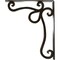 Ekena Millwork Orleans Wrought Iron Bracket, (Triple center brace), Antiqued Warm Silver 2"W x 12"D x 15"H BKTM02X12X15TOLAWS - alternate 3